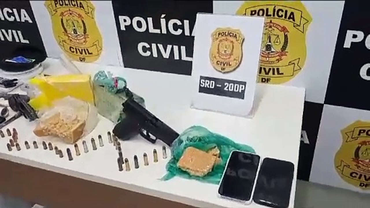 Polícia apreende grande quantidade de drogas no Gama