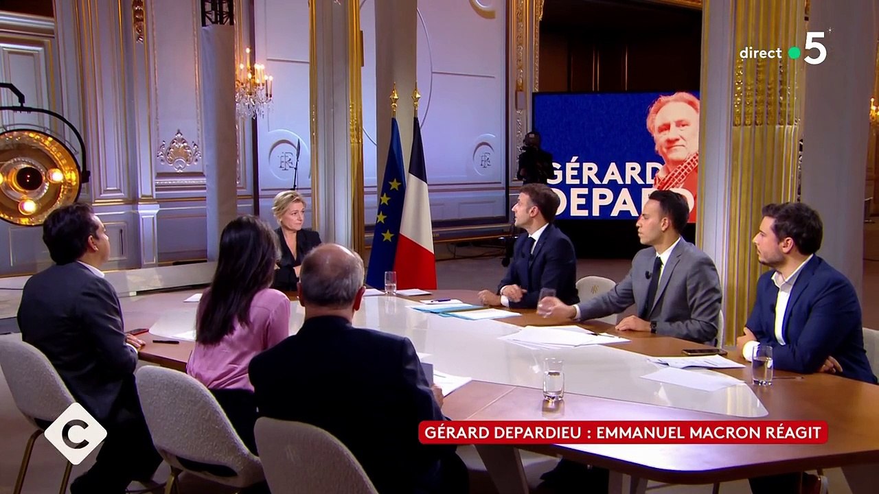 Emmanuel Macron a défendu Gérard Depardieu dans C à vous. @ C à vous