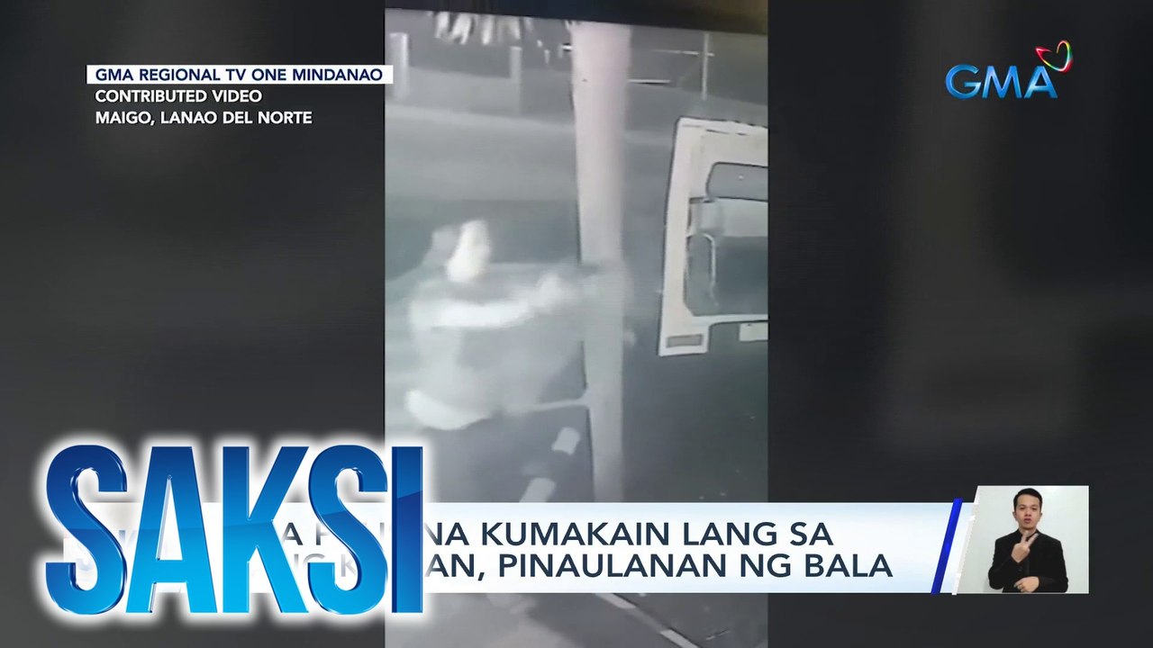 Mga pulis na kumakain lang sa isang kainan, pinaulanan ng bala | Saksi