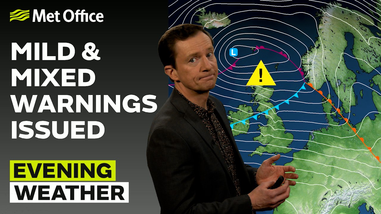 Met Office Evening Weather Forecast 22/12/23 - Rain and snow across Scotland