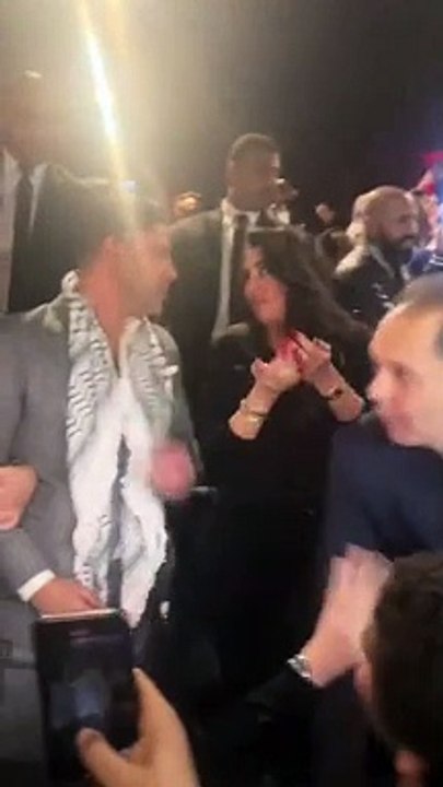 ظهور نادر لزوجة محمد إمام في العرض الخاص لفيلم أبو نسب