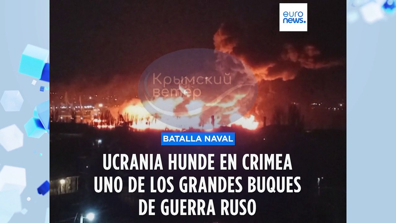 Guerra en Crimea | Ucrania ataca el corazón de la flota rusa y hunde el Novocherkassk