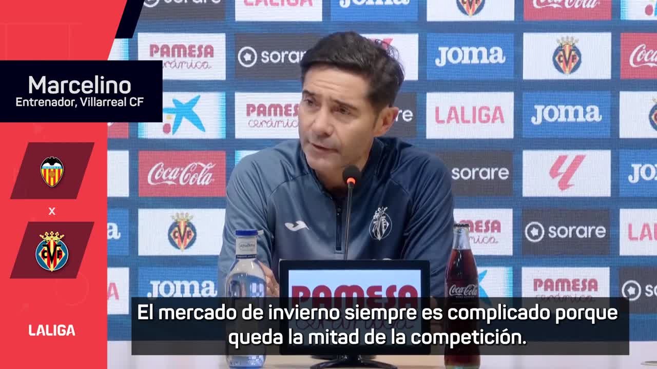 Rueda de prensa de Marcelino previa al Valencia - Villarreal