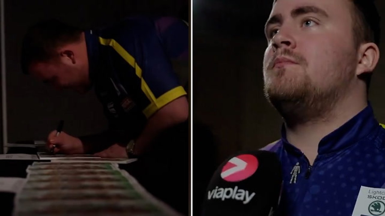 Luke Littler arrives at Alexandra Palace ahead of World Darts Championship final