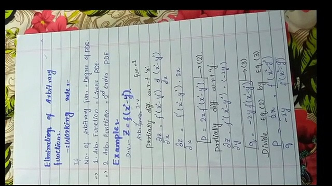 Elimination_of_Arbitrary_Functions__Formation_of_PDE_Method_2_._#pde_#math_#mathematics(360p)