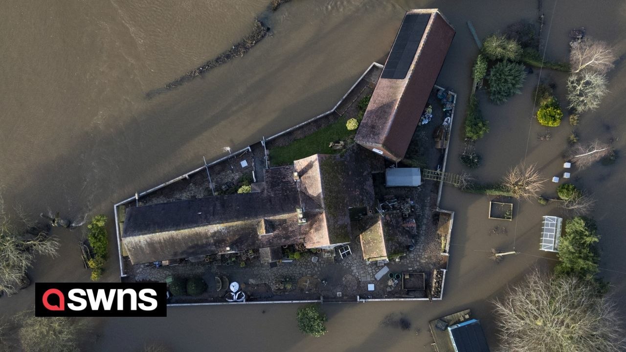 Retired engineer dubbed 'Worcester's King Canute' after building flood wall around £600k home