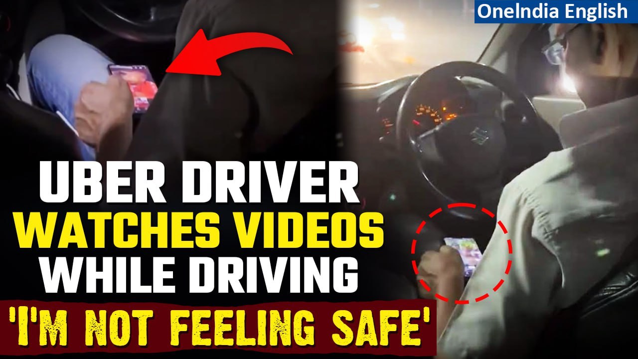 Mumbai: Uber Driver Leaves Commuter Worried About Safety As he Drives While Using Phone | Oneindia