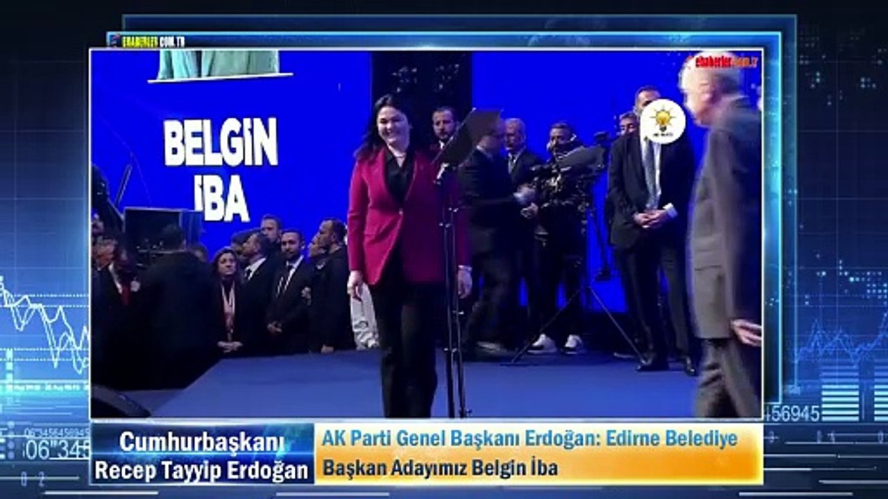 AK Parti Genel Başkanı Erdoğan: Edirne Belediye Başkan Adayımız Belgin İba