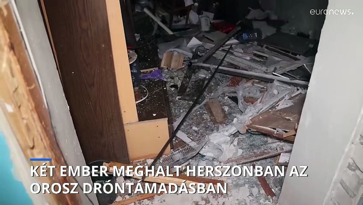 Két ember meghalt és többen megsebesültek az ukrajnai Herszon városában