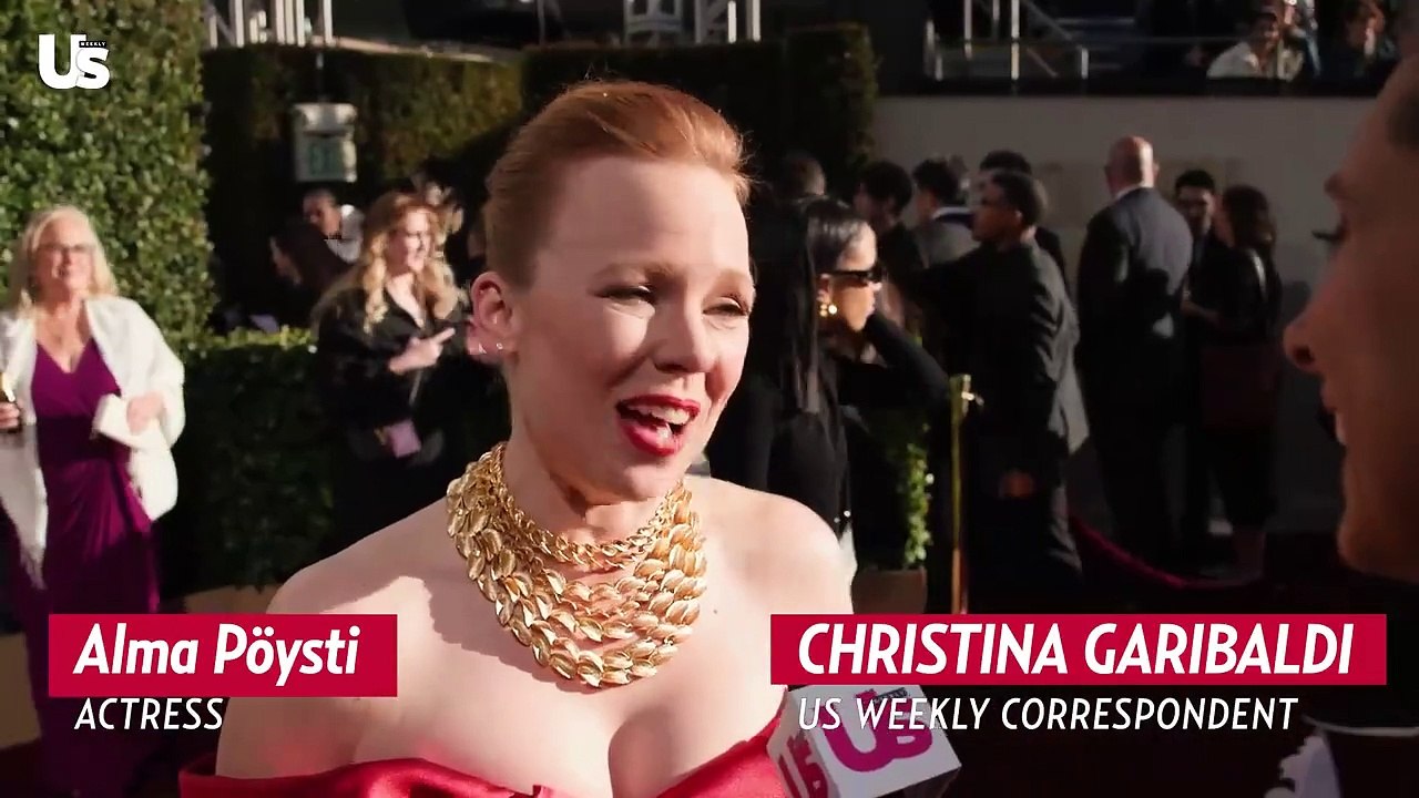 Alma Poysti at the Golden Globes 2024