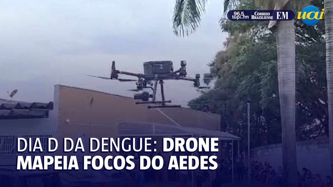 Dia D: demonstração de drone que mapeia focos da dengue