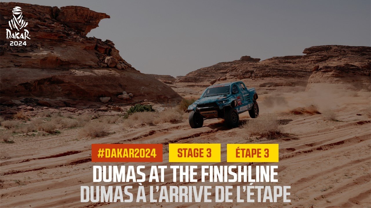 Dumas at today's finishline - Stage 3 - #Dakar2024