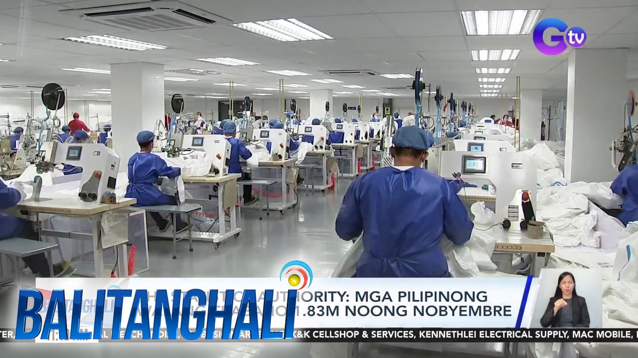 Phl Statistics Authority: mga Pilipinong walang trabaho,1.83M noong Nobyembre | BT