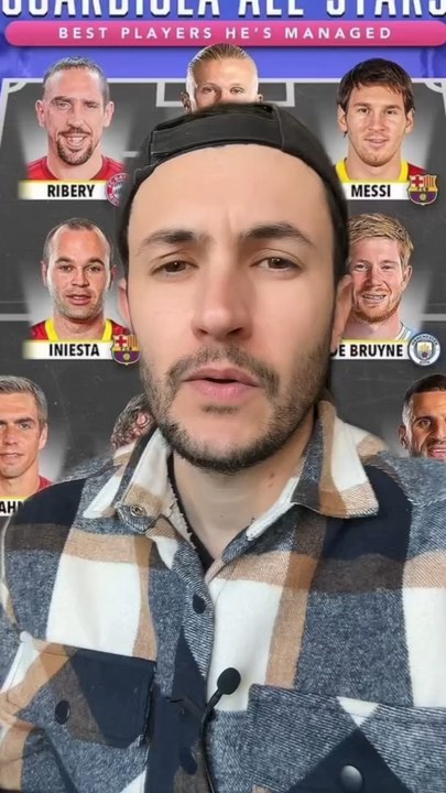  Le 11 ultime de Pep Guardiola  #guardiola #messi #haaland #debruyne #iniesta