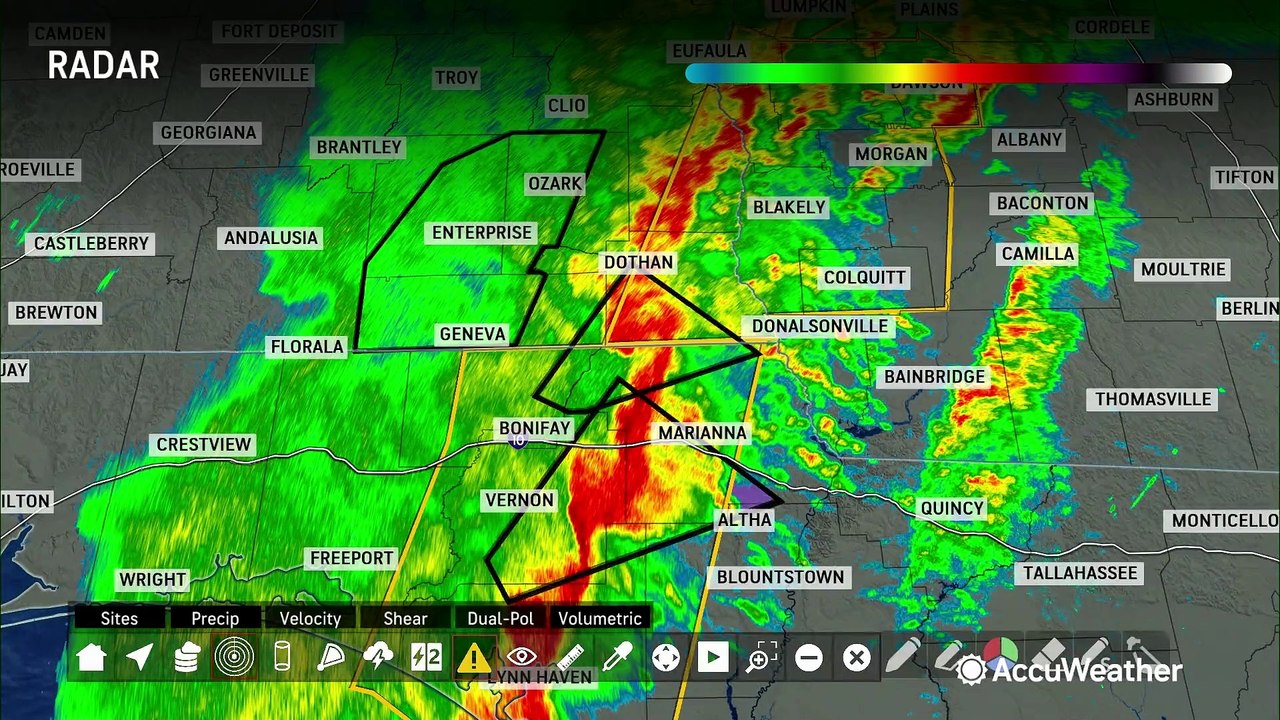 Tornadoes threatening the southern US