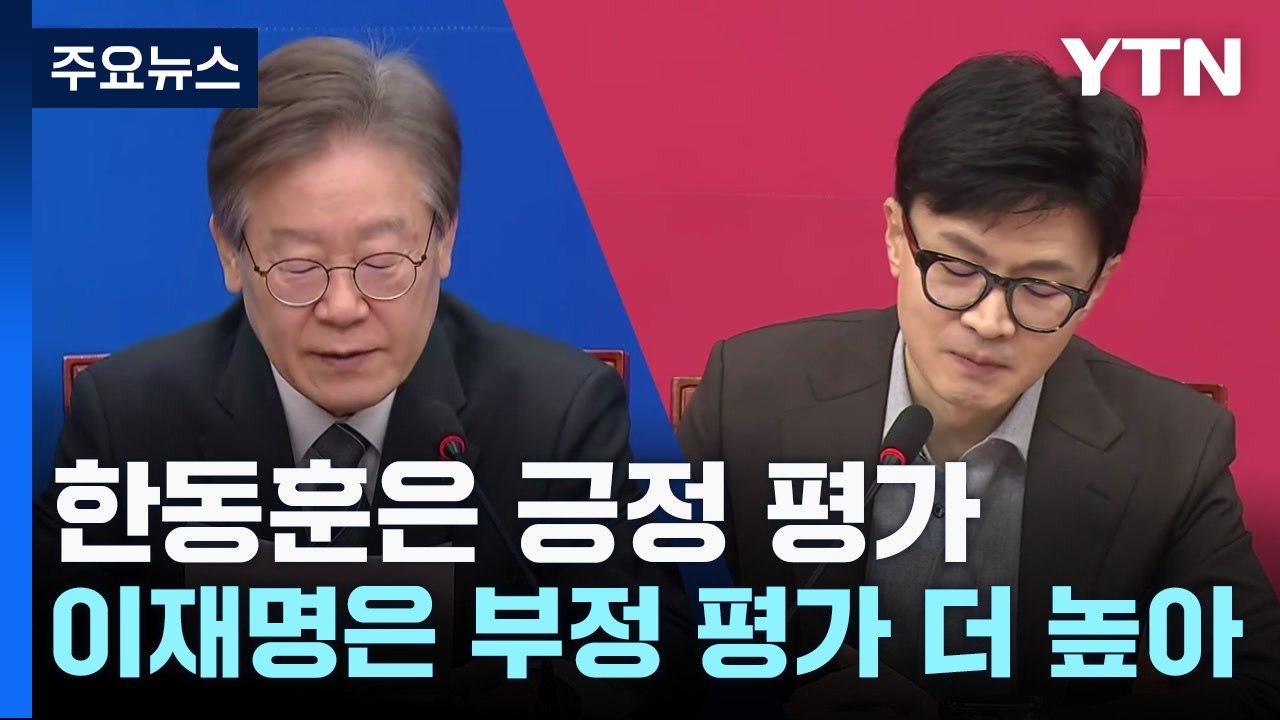 한동훈은 긍정 평가·이재명은 부정 평가 더 높아 / YTN