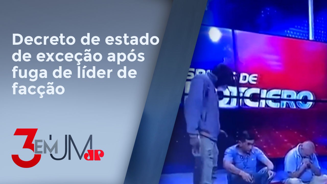 Homens armados invadem estúdios de televisão no Equador