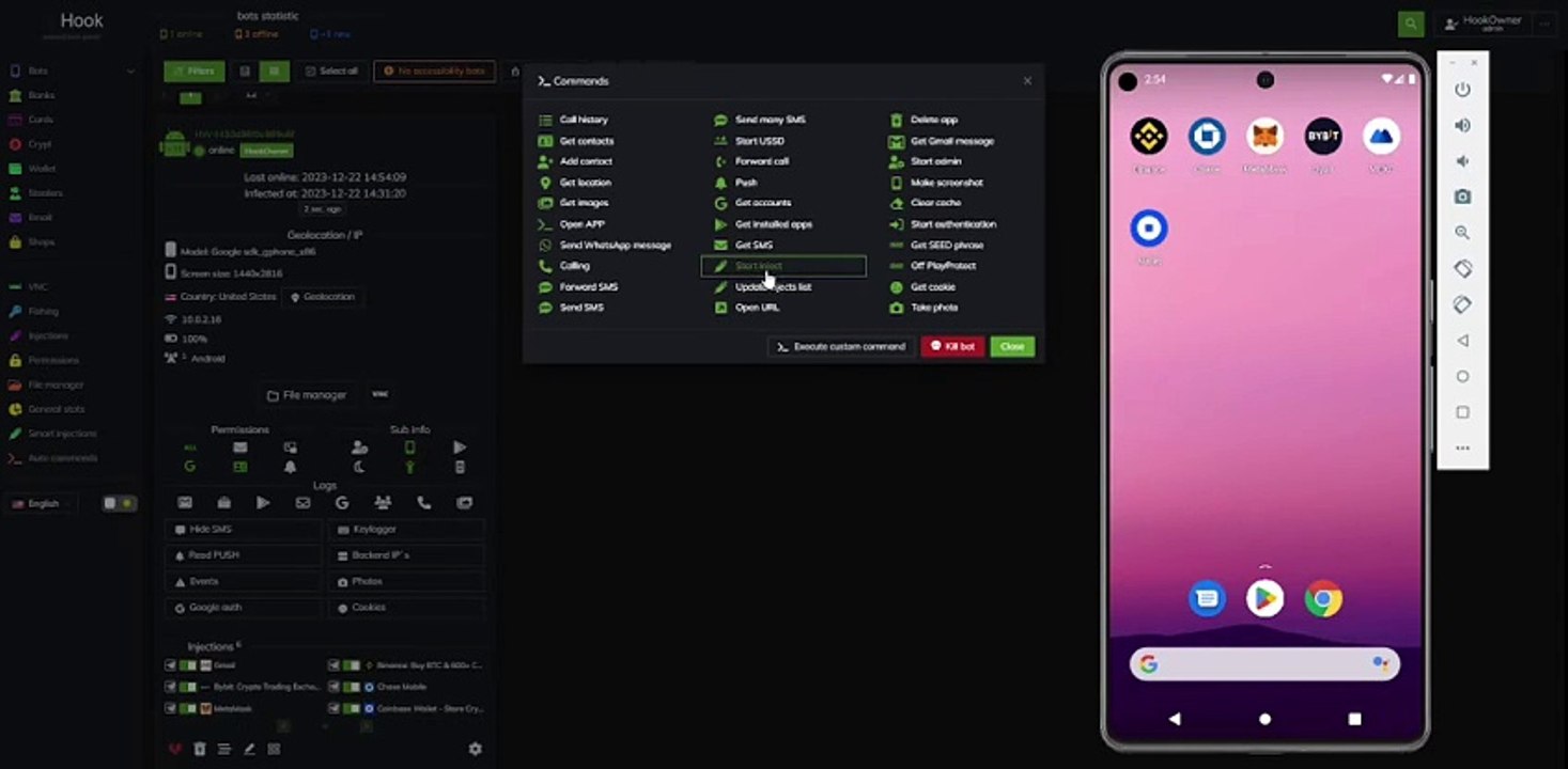 Hook Botnet Source Code + Setup Video 2024 Hook Panel