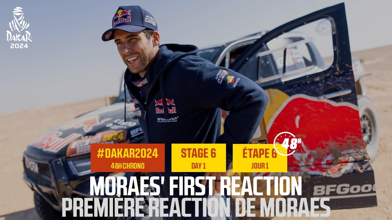 Moraes' first reaction - Stage 6 - #Dakar2024