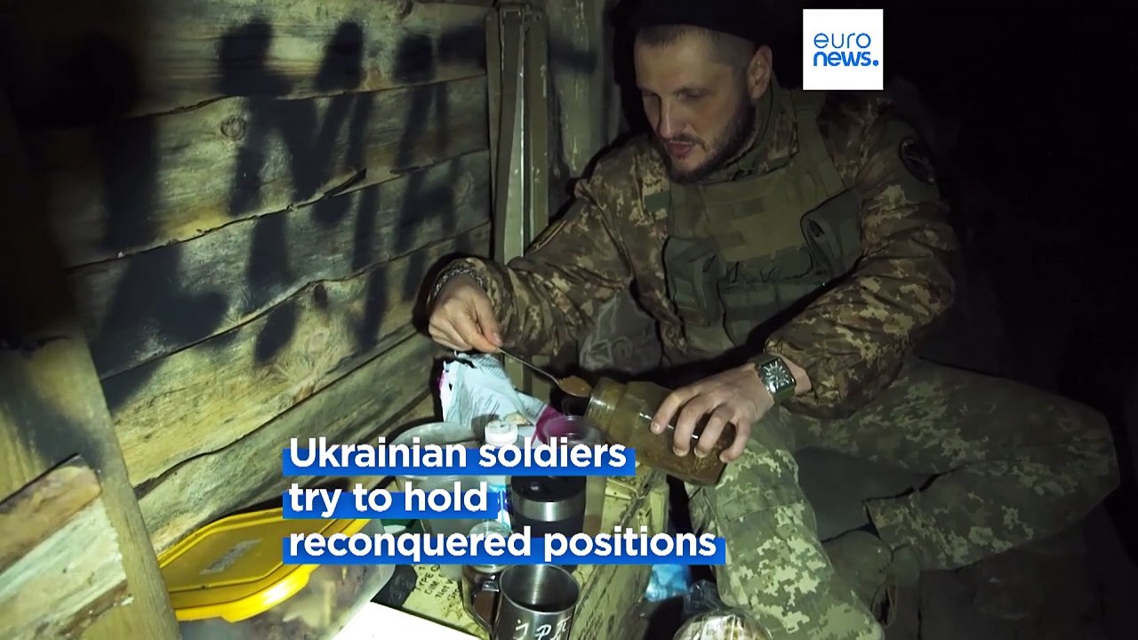 Ukrainian soldiers face fear and freezing temperatures in bunkers