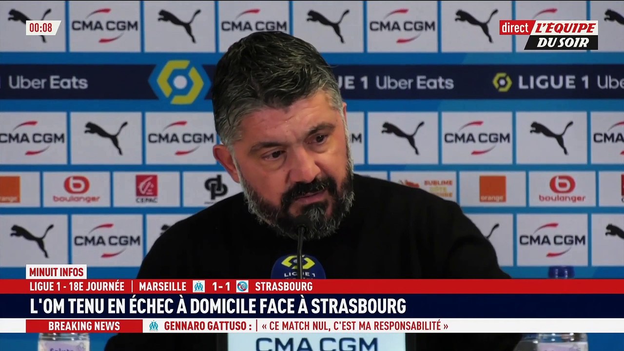 Gattuso « C'est de ma faute » - Foot - OM