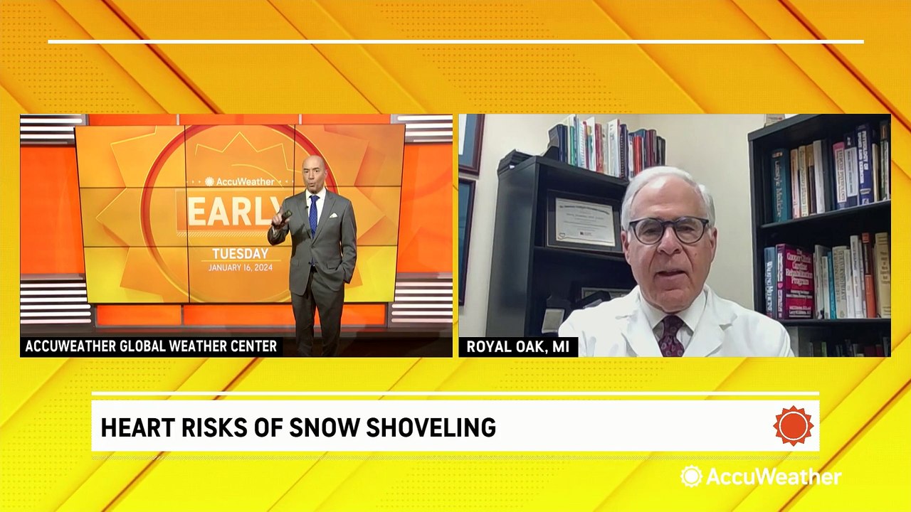 Heart risks of snow shoveling