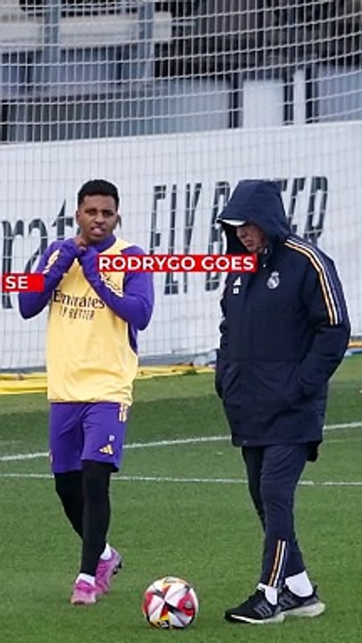 Rodrygo se entrena solo
