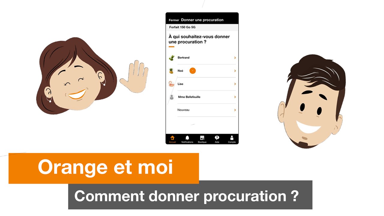 Orange et moi : Procuration