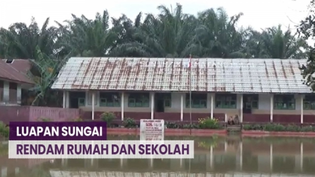 Luapan Sungai Batanghari Rendam Rumah Warga dan Sekolah