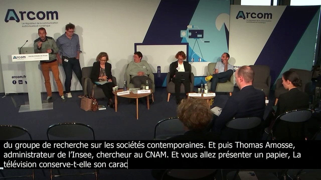 Journée d'études 2022 de l'Arcom : Olivier Masclet et Thomas Amosse