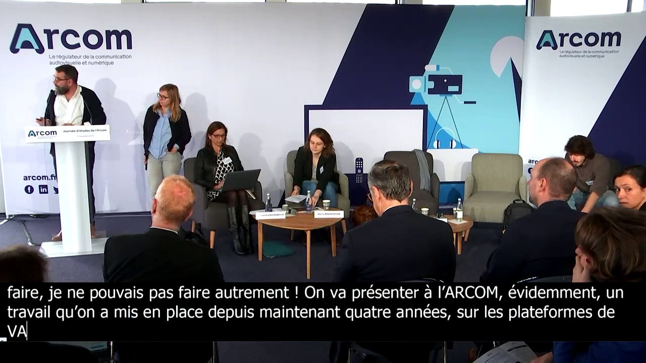 Journée d'études 2022 de l'Arcom : Vincent Bullich et Laurie Schmitt