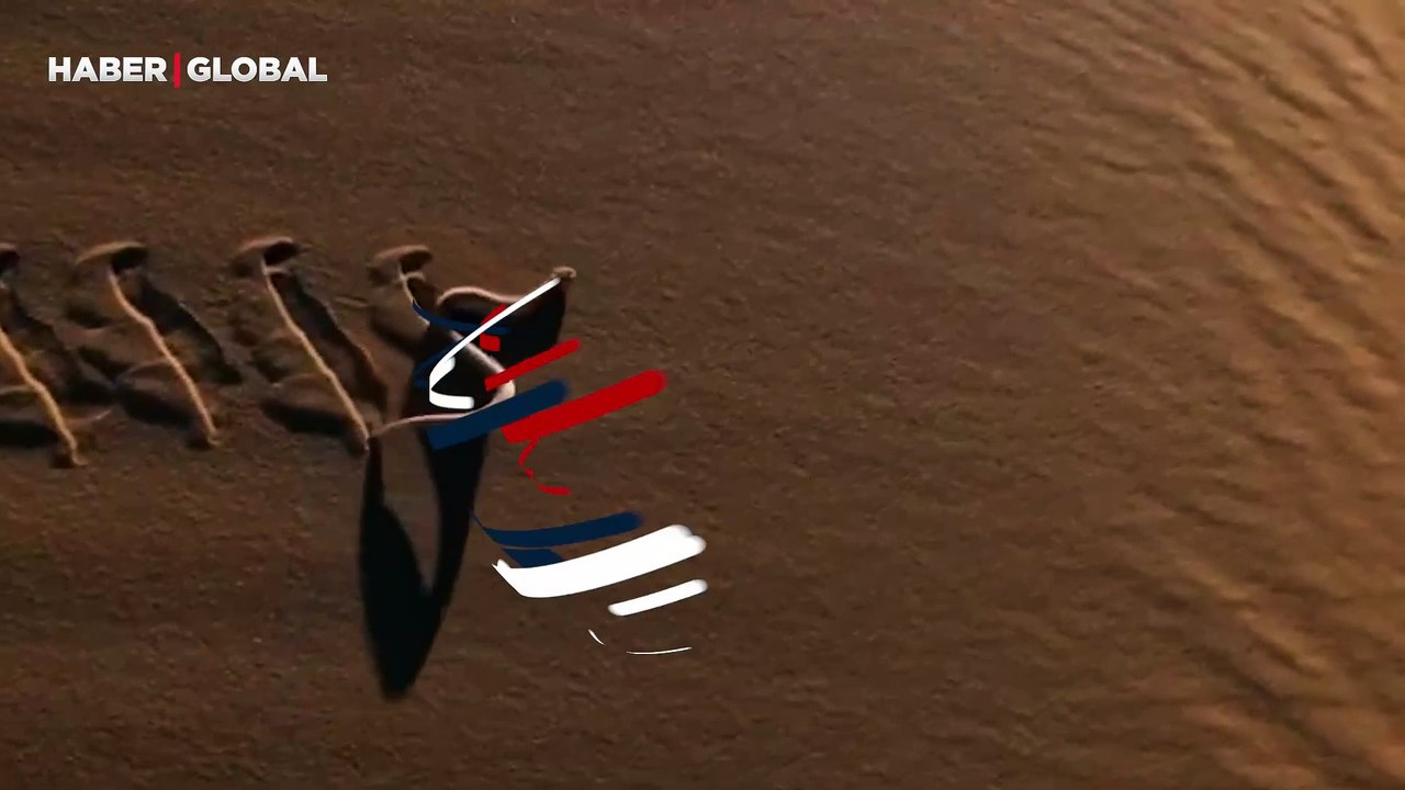 Dakikalarca çölde yan çizen yılanın ilginç görüntüleri gündem oldu