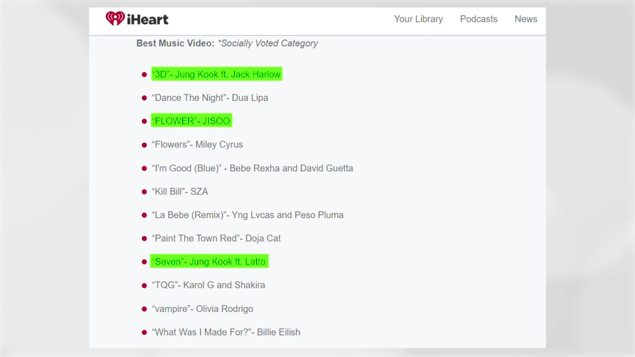 BTS 멤버들, 아이하트라디오 뮤직 어워즈 후보...올해 케이팝 부문 신설 / YTN