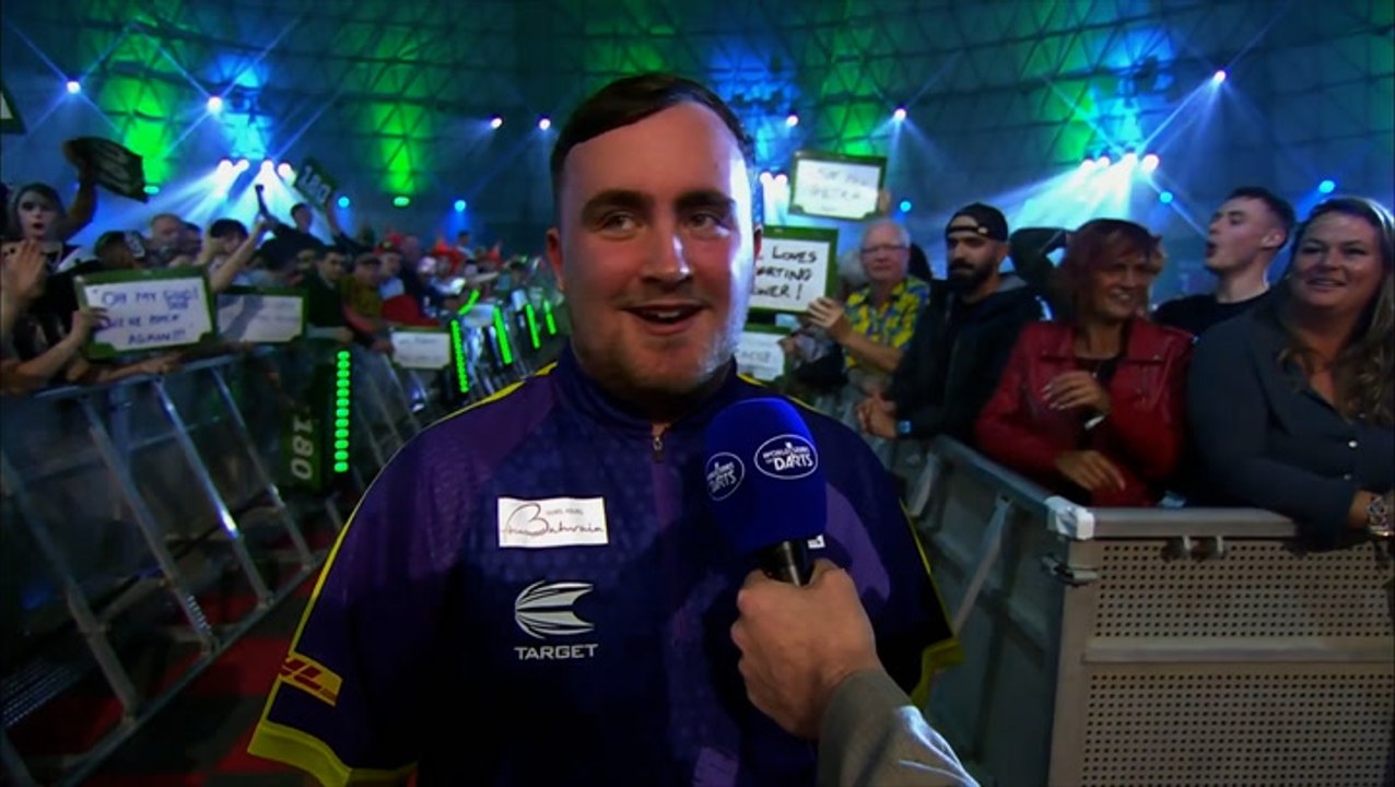 Luke Littler reacts to historic nine-darter after winning Bahrain Masters