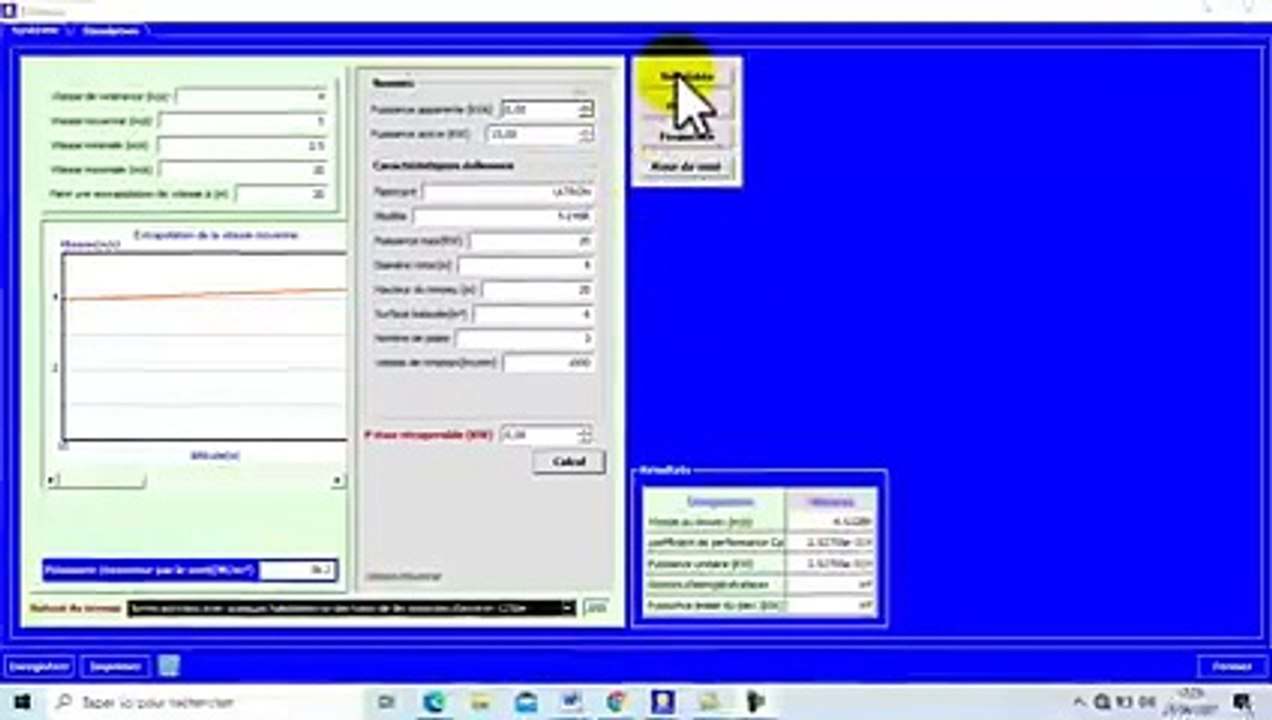Simulation éolienne