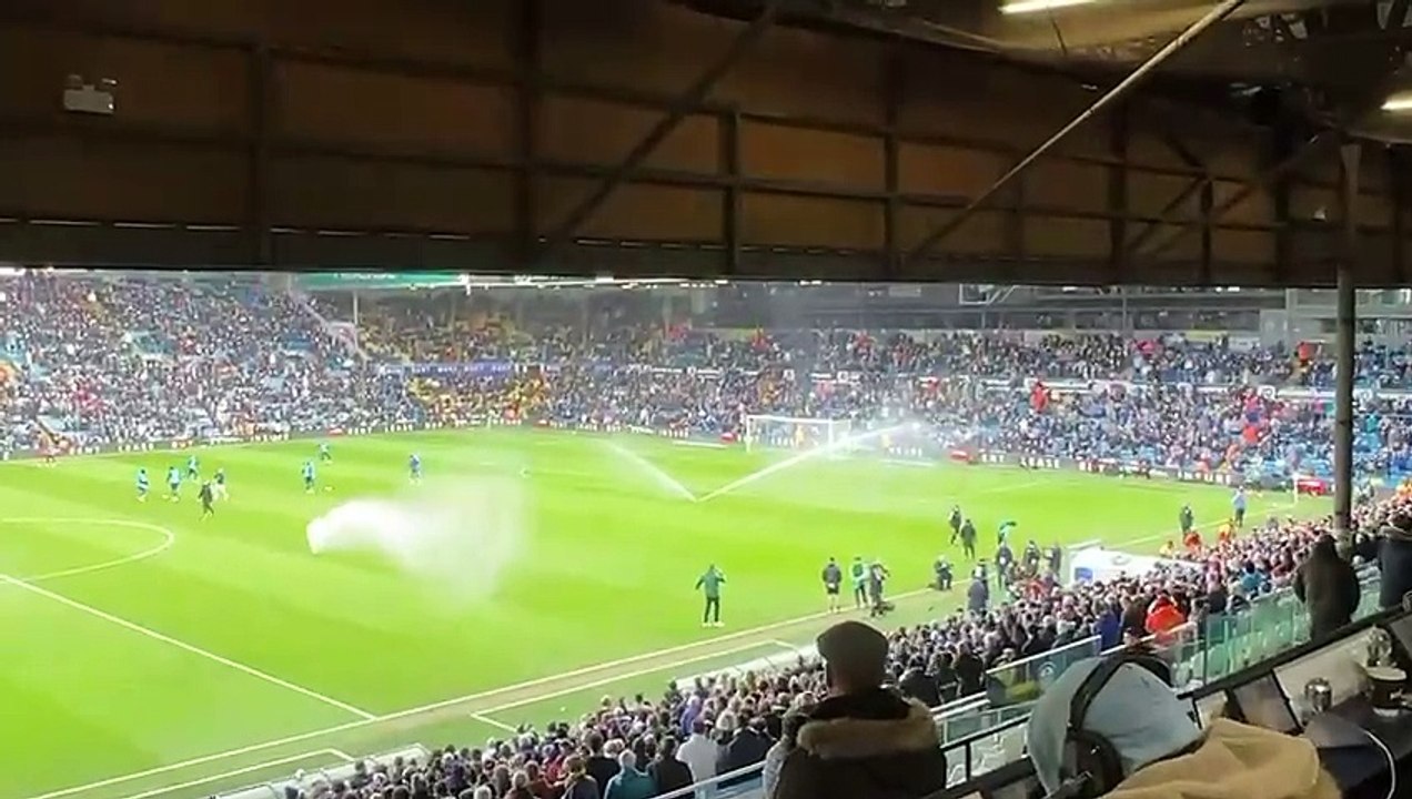 Darts champion Luke Humphries at Elland Road