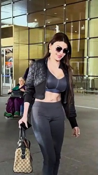Actress Sherlyn Chopra Chants 'OM' At The Airport