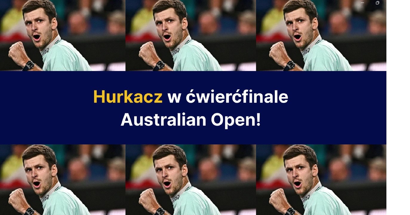 Hurkacz w ćwierćfinale Australian Open!
