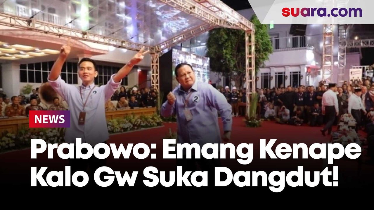 Temui Tukang Bakso di Bekasi, Prabowo: Emang Kenape Kalo Gw Suka Dangdut!