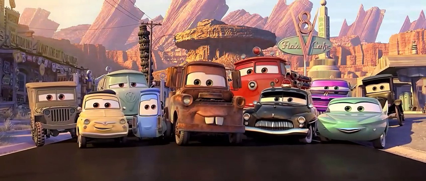 (هتلاقوا لينك الفيلم كامل مدبلج اسفل الفيديو في الوصف)كامل مدبلج عربي Cars 2006  فيلم الكرتون سيارات الجزء الأول