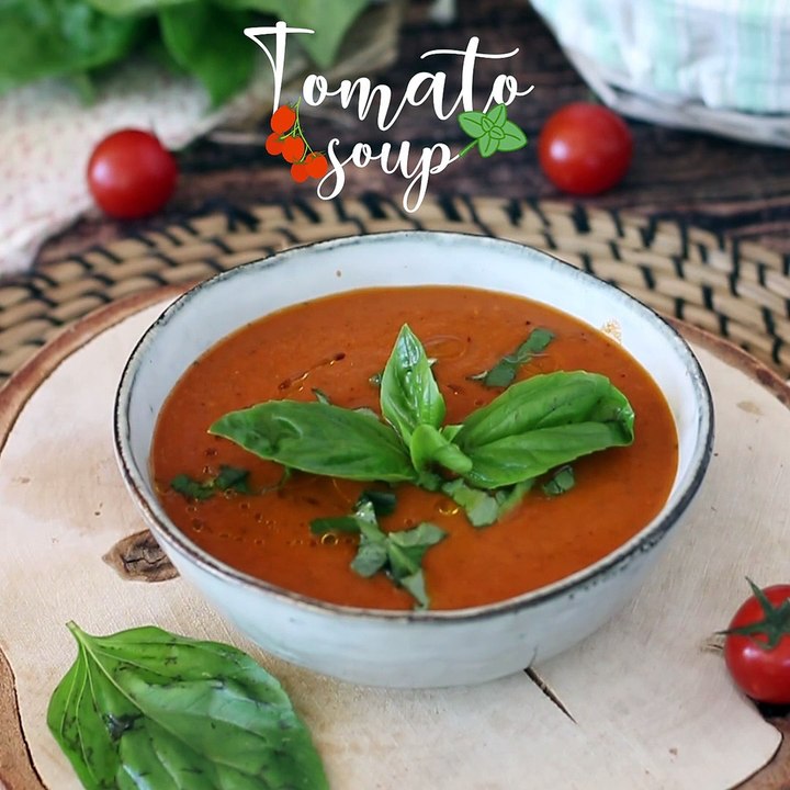 Tomato & basil soup