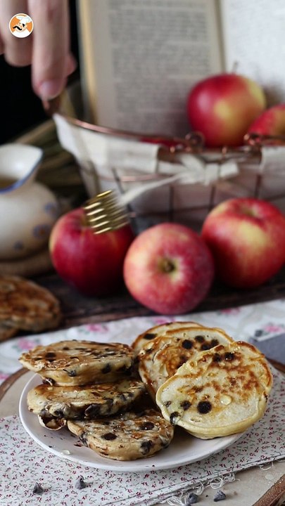 Panqueca de maçã sem adição de açúcar