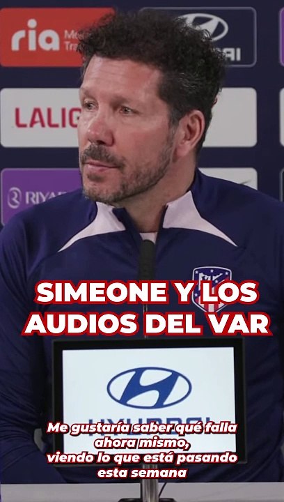 Simeone y los audios del VAR