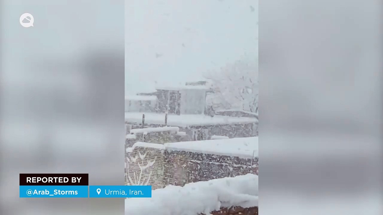 Heavy snowfall in northern Iran
