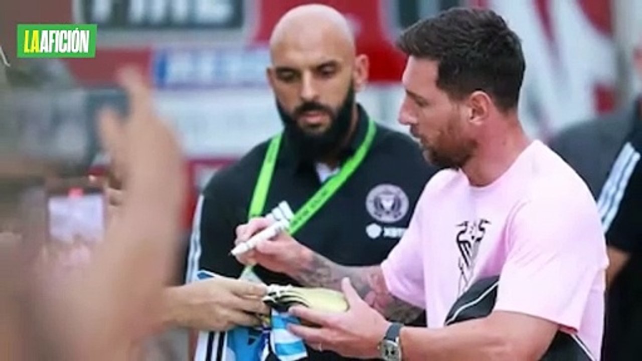 Guardaespaldas de Messi se hace viral por su insólita reacción con un policía