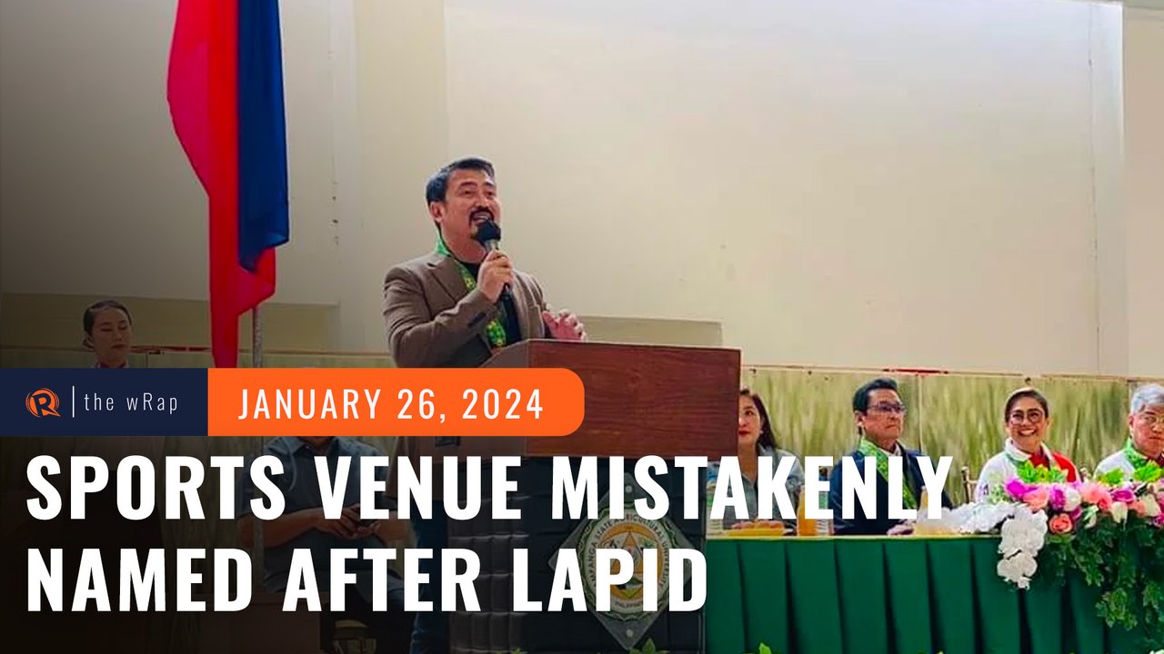 Oops! State university mistakenly names Pampanga sports venue after Lito Lapid