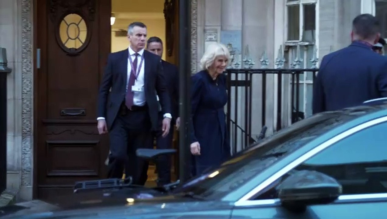 Queen Camilla leaves hospital where King is being treated