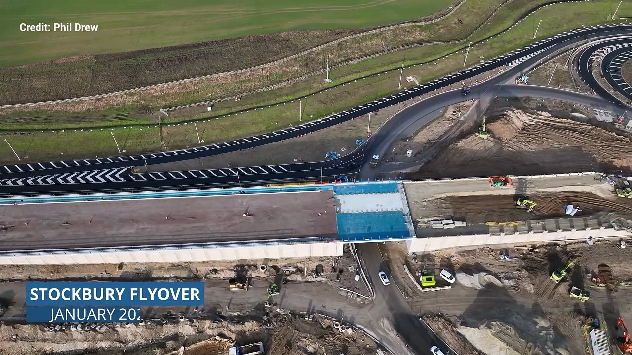 Drone footage showing latest from Stockbury