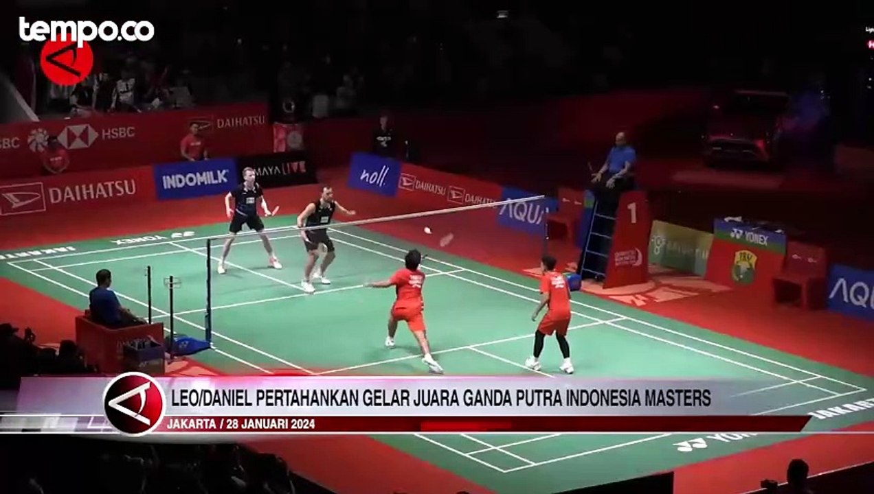 Leo dan Daniel Jaga Gelar Juara Ganda Putra Indonesia Masters