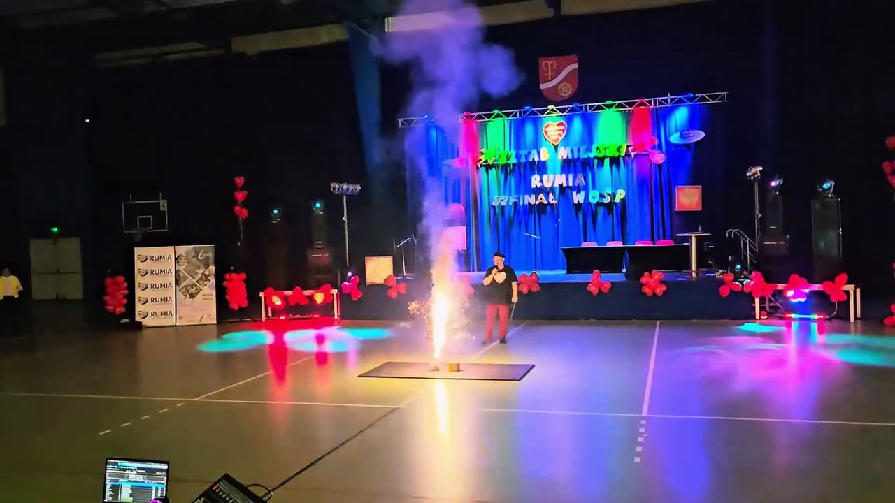 WOŚP w Rumi i fajerwerki